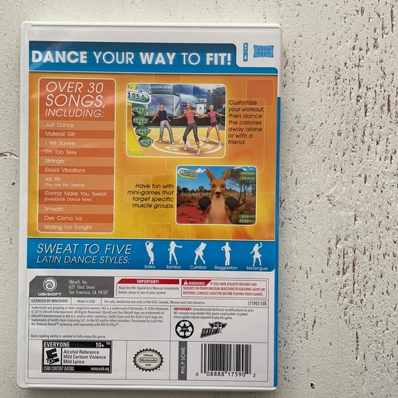 [ Wii Gold’s Gym Dance Workout Video Game Disc] - Picture 3 of 7